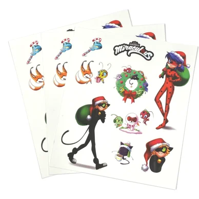  . **Cat comb to remove hair balls**Miraculous Christmas Stickers Pack