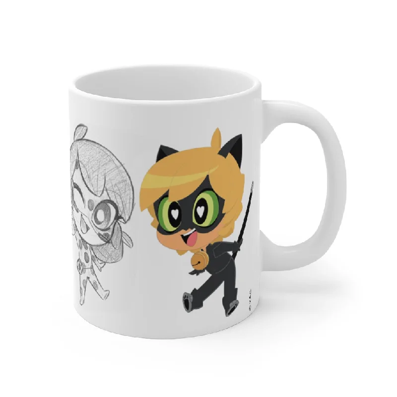  . **Cat toy cat teaser**Mug Chibis