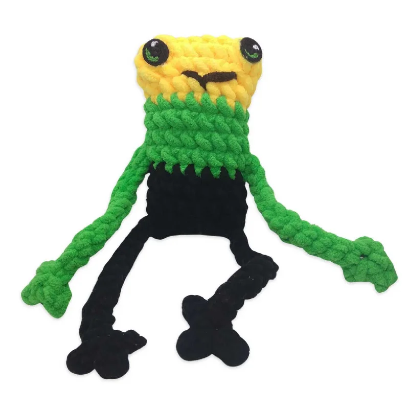 - Precautions for using pet toysMoni’s Voice Crochet Froggy