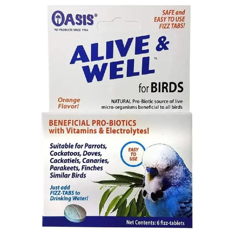 - Dog anti-slip matOasis Alive and Well Probiotic Fizz-Tablets for Birds 6 ct
