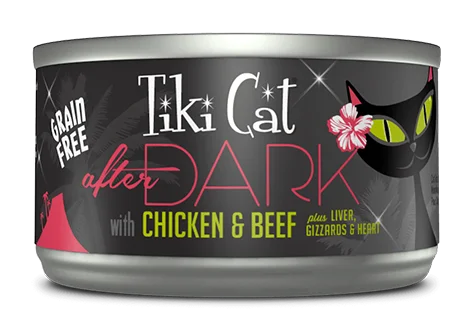    - Kitten food  Tiki Cat After Dark Chicken & Beef