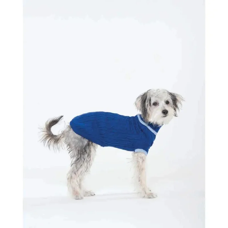 - Pet fence foldable indoorFashion Pet Classic Cable Dog Sweater Cobalt Blue