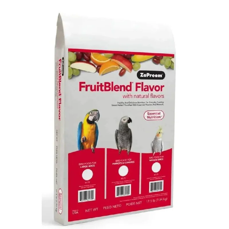 ---ZuPreem FruitBlend with Natural Flavor Pelleted Bird Food for Large Birds