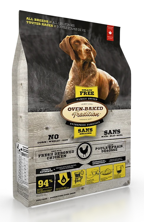  -High-fiber dog foodOven Baked Tradition Dog Food - Grain Free - Chicken
