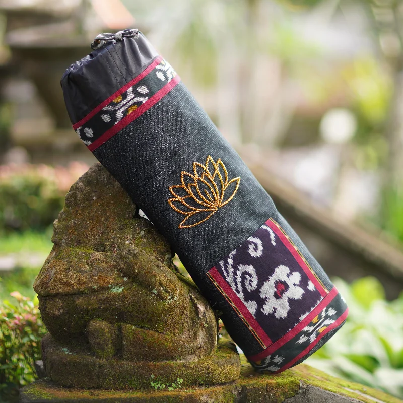 - Pet electric nail grinder silent modelLotus Lagoon in Black Ikat Cotton Yoga Mat Bag with Glass Bead Motif - Pet electric nail grinder silent modelLotus Lagoon in Black Ikat Cotton Yoga Mat Bag with Glass Bead Motif