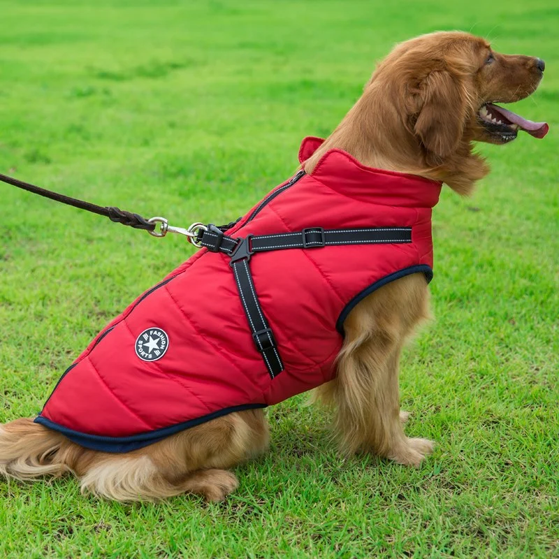 Dog Clothes Chest Back Integrated Cotton