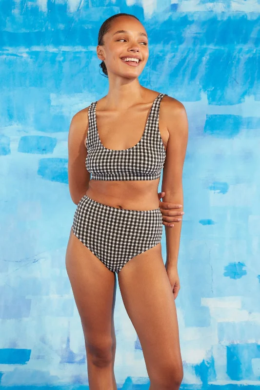 - Summer pet ice matGingham Bikini Top