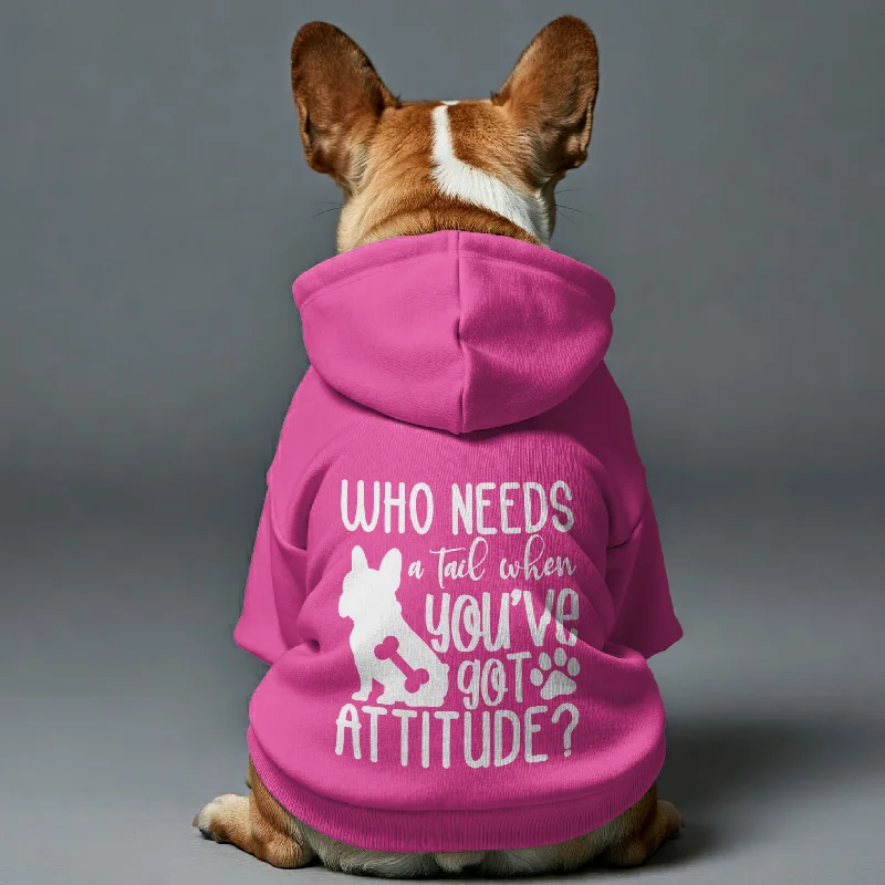 Who needs a tail when you've got attitude? - Personalized French Bulldog Hoodies with Funny Quotes – Stylish, Cozy, and Premium 100% Cotton Who needs a tail when you've got attitude? - Personalized French Bulldog Hoodies with Funny Quotes – Stylish, Cozy, and Premium 100% Cotton
