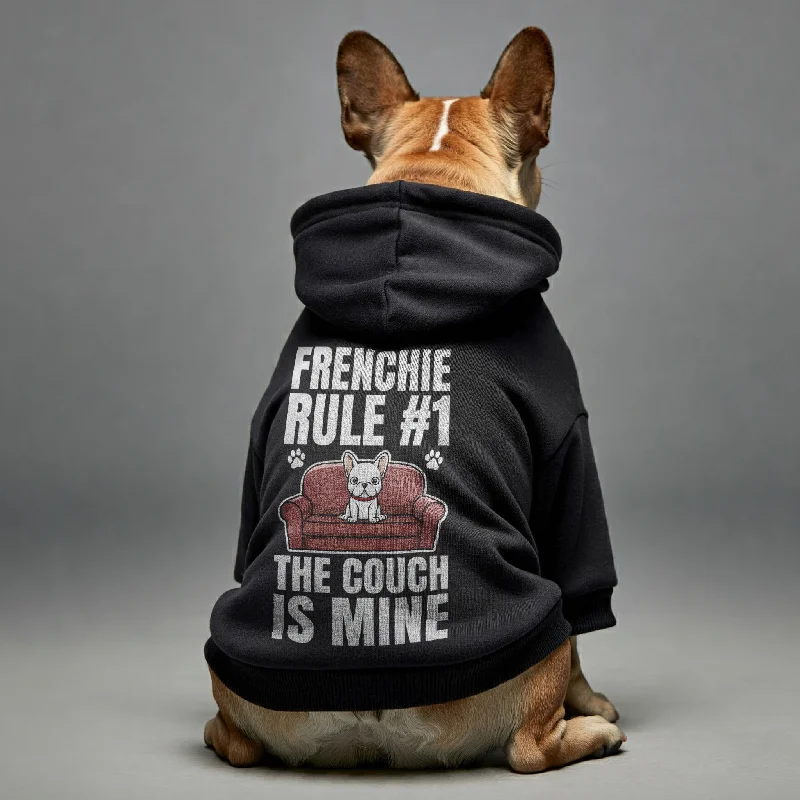 Frenchie rule #1: The couch is mine - Personalized French Bulldog Hoodies with Funny Quotes – Stylish, Cozy, and Premium 100% Cotton Frenchie rule #1: The couch is mine - Personalized French Bulldog Hoodies with Funny Quotes – Stylish, Cozy, and Premium 100% Cotton