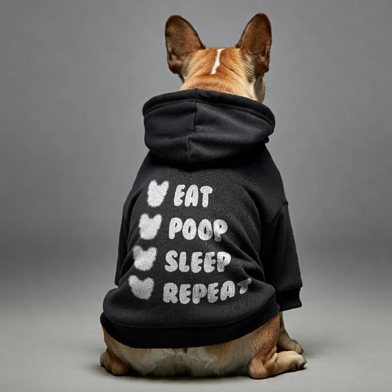 Repeat - Personalized French Bulldog Hoodies with Funny Quotes – Stylish, Cozy, and Premium 100% Cotton Repeat - Personalized French Bulldog Hoodies with Funny Quotes – Stylish, Cozy, and Premium 100% Cotton