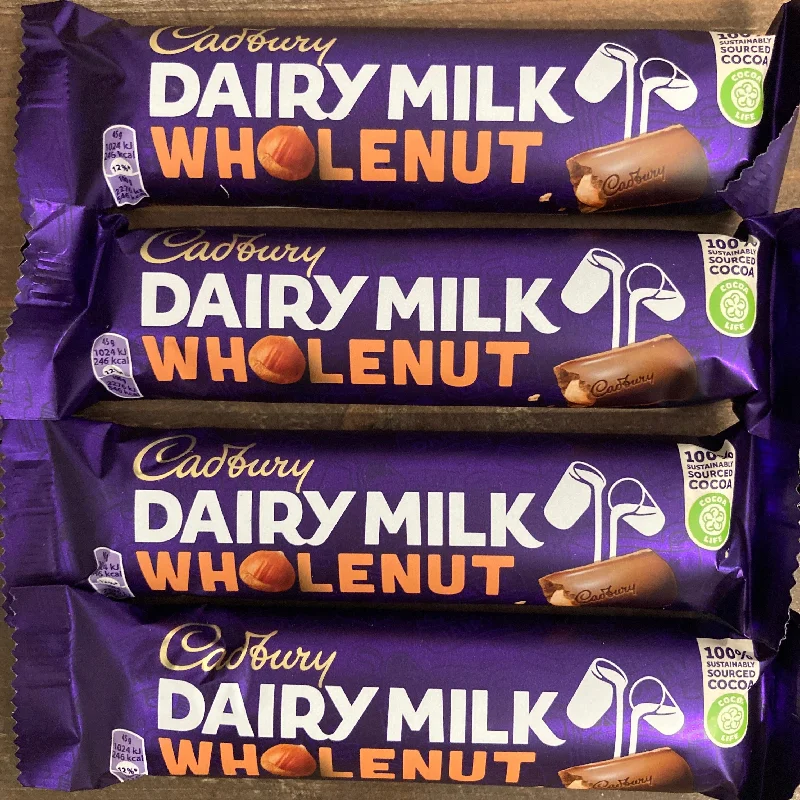 - Car dog seat belt12x Cadbury Dairy Milk Wholenut Chocolate Bars (12x45g)