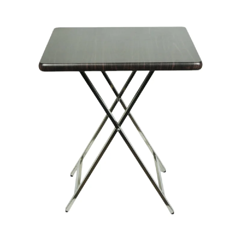 - Pet tear stain cleaning wipesTABLE FOLDING STAINLESS STEEL D/BROWN