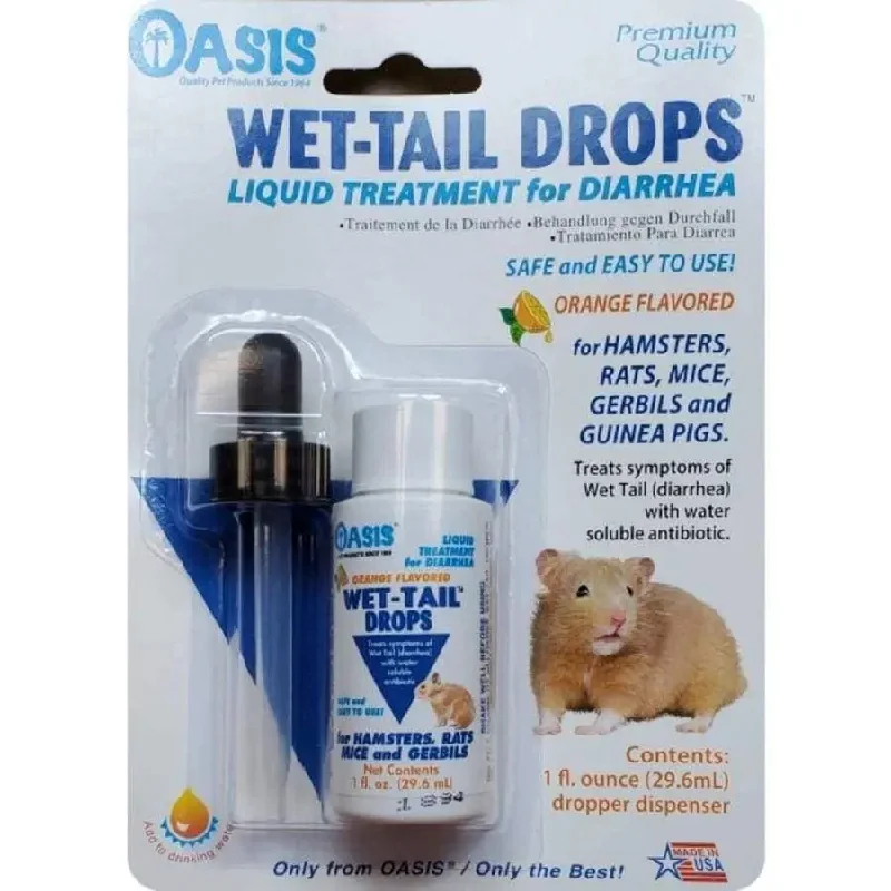 - Pet vitamin complex nutrition tabletsOasis Wet Tail Drops Diarrhea Treatment for Small Animals 1 Fl. oz - Pet vitamin complex nutrition tabletsOasis Wet Tail Drops Diarrhea Treatment for Small Animals 1 Fl. oz