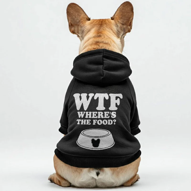 WTF (Wheres the Food?) - Personalized French Bulldog Hoodies with Funny Quotes – Stylish, Cozy, and Premium 100% Cotton WTF (Wheres the Food?) - Personalized French Bulldog Hoodies with Funny Quotes – Stylish, Cozy, and Premium 100% Cotton