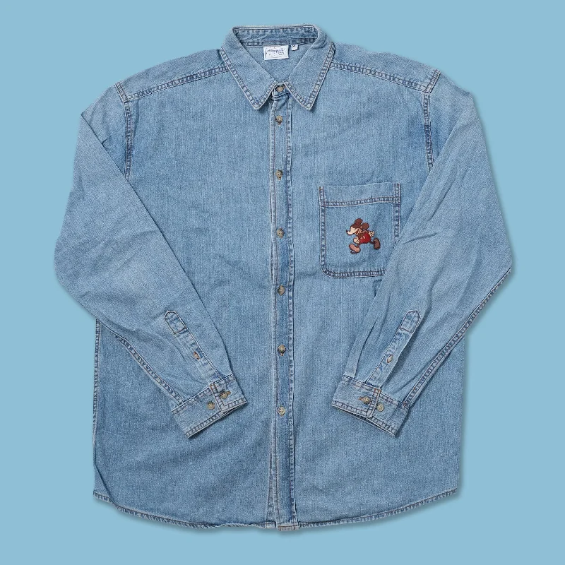  -Explosion-proof leash FOR LARGE dogsVintage Disney Mickey Mouse Denim Shirt XLarge