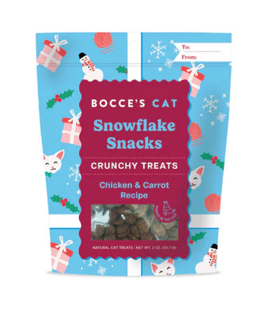    - Senior cat food  Bocce's Bakery Cat Christmas Snowflake Snacks