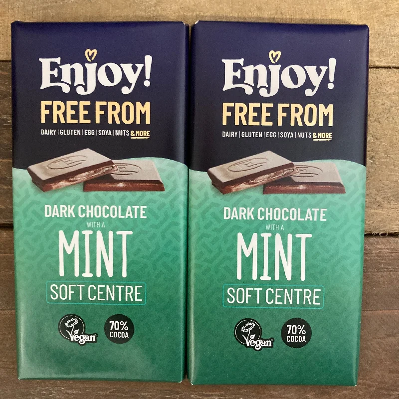 - Custom pet birthday cake2x Enjoy Dark Chocolate Mint Filled Bars (2x70g)