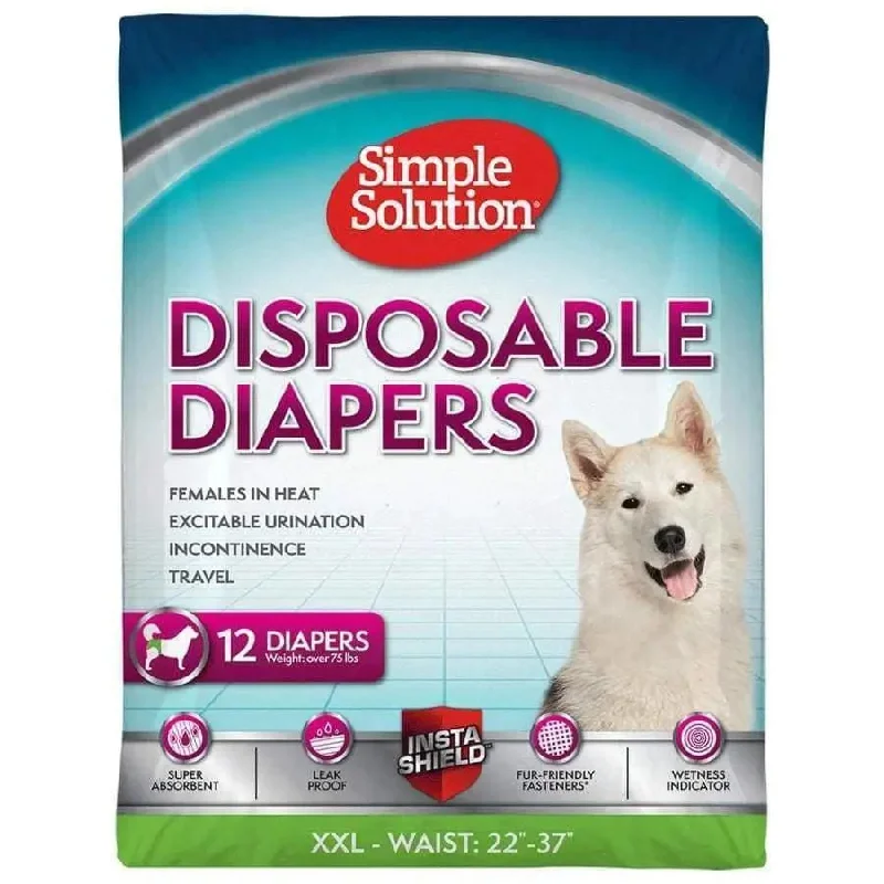 - Winter warm clothes for short-haired dogsSimple Solution Disposable Diapers White