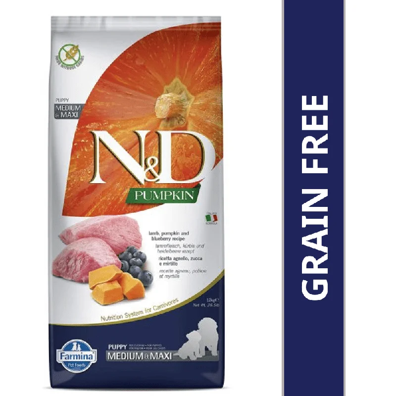 - Elderly dog ​​joint care mattressFarmina N&D Pumpkin Lamb & Blueberry Grain Free Puppy Medium Maxi Dog Dry Food  (Limited Shelf Life)