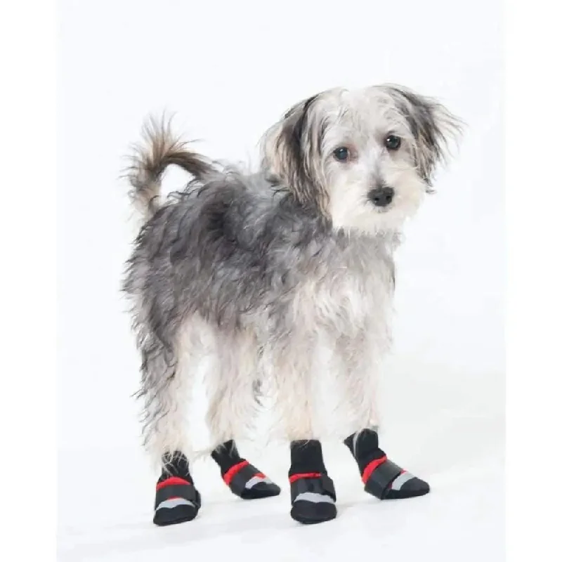 - ​​Pet toys under    yuanFashion Pet Extreme All Weather Dog Boots Red, Black