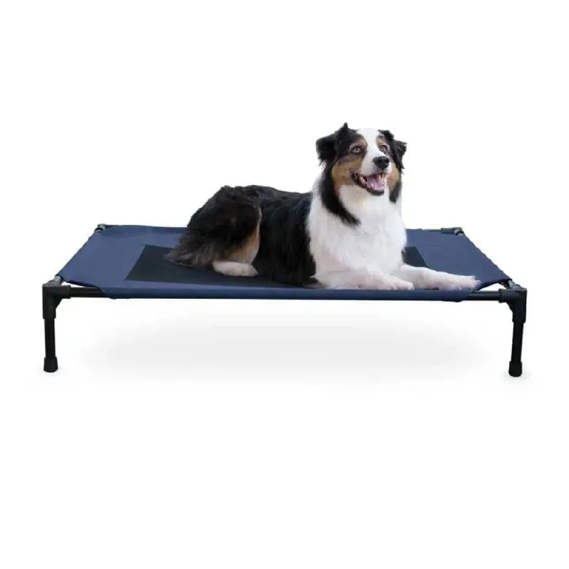 - Dog disposable foam shower gelCreative Solutions by K&H Elevated Pet Bed Navy Blue