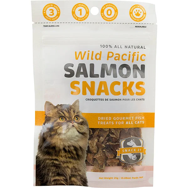    - Cat food for coat health  Snack 21 Cat Salmon Snacks