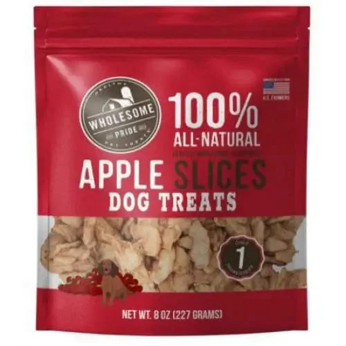  -Splash-proof food bowl AND Anti-choking slow food bowlWholesome Pride Apple Slices Dog Treats