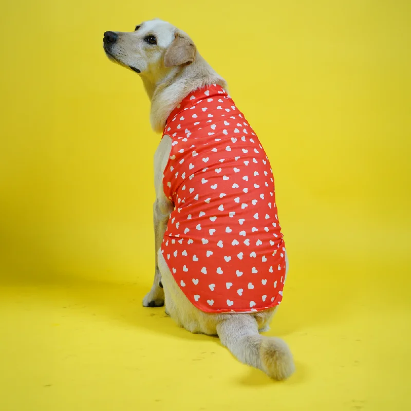 - Elderly dog joint care mattressSkatrs All Hearts Printed Shirt for Dogs and Cats (Red) - Elderly dog joint care mattressSkatrs All Hearts Printed Shirt for Dogs and Cats (Red)