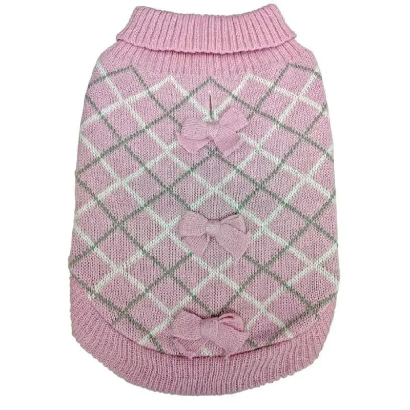 - Winter dog thick down jacketFashion Pet Pretty In Plaid Dog Sweater Pink