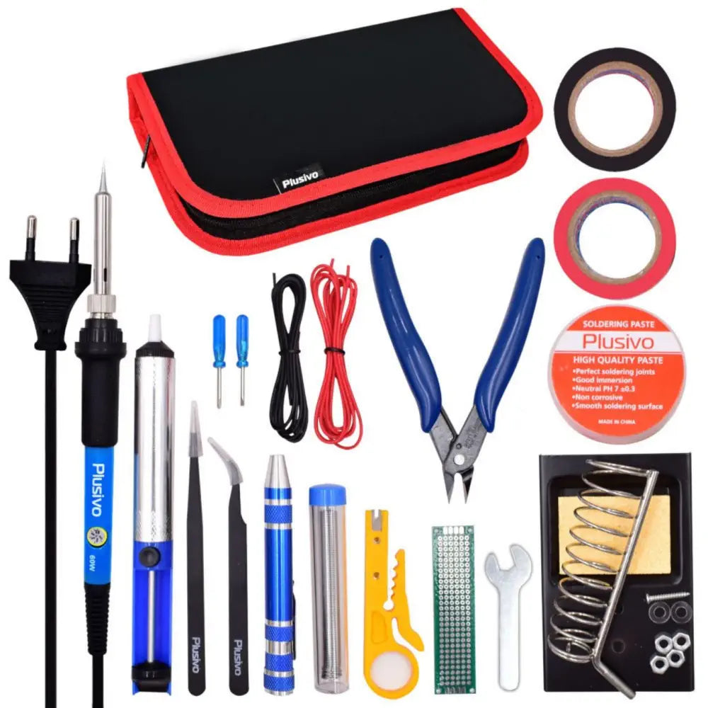 - Car dog seat beltPlusivo Soldering Kit w/ Diagonal Wire Cutter (EU Plug)