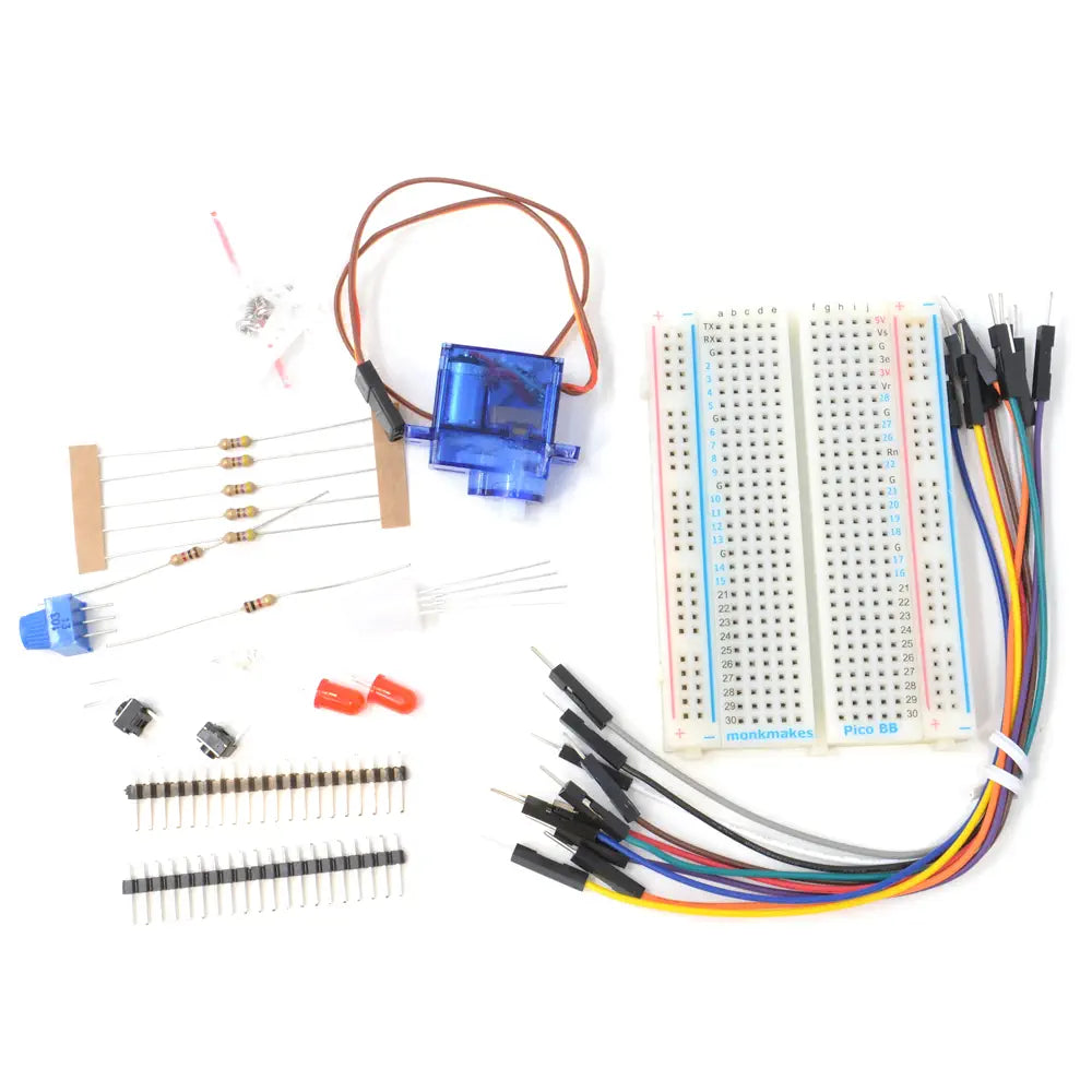 - Cat nail clippers with LED lightsMonk Makes Electronics Kit 1 for Pico