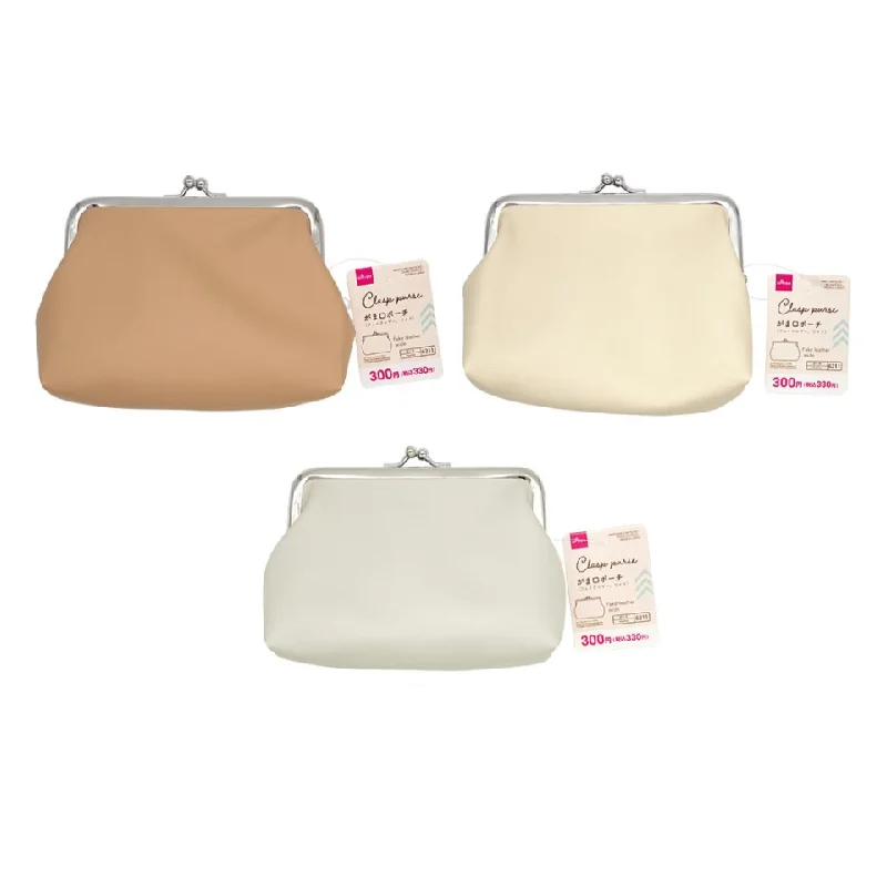 - Dog anti-slip matClasp Purse Fake Leather Wide