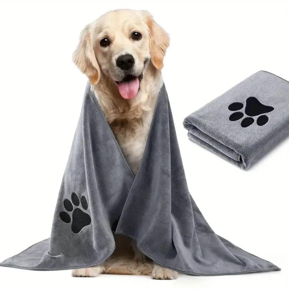 Microfiber Bath Tow Embroidered Super Soft Absorbent Quick Thick Dog Cat Blanet For Dogs Batoe Grooming Splies Microfiber Bath Tow Embroidered Super Soft Absorbent Quick Thick Dog Cat Blanet For Dogs Batoe Grooming Splies