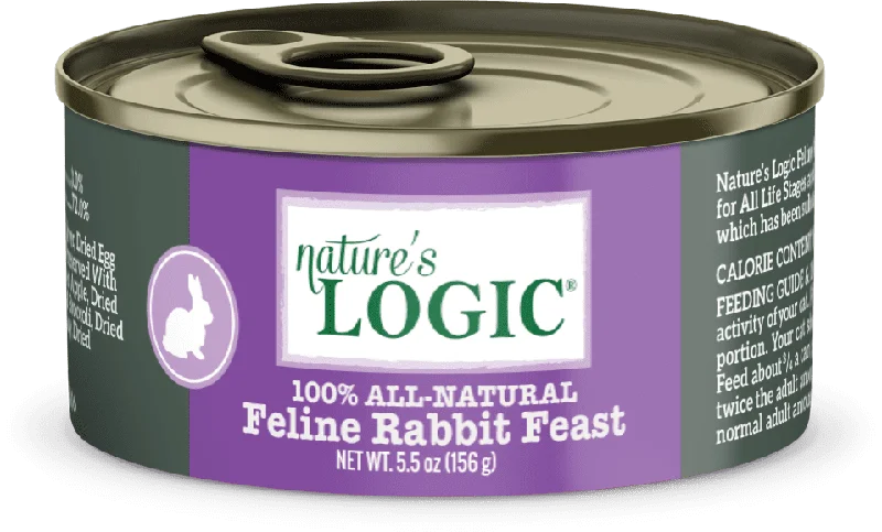    - Cat food for multi-cat households  Nature's Logic Cat Rabbit Feast