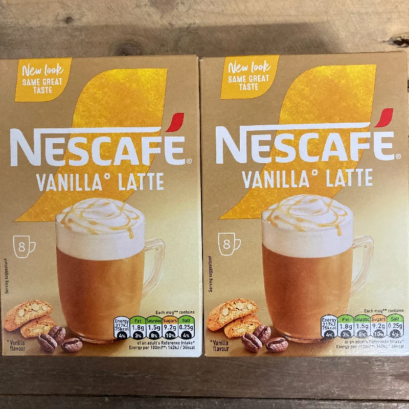 - Pet stroller can be taken on the plane16x Nescafe Vanilla Latte Instant Coffee Sachets (2 Boxes of 8x18.6g) - Pet stroller can be taken on the plane16x Nescafe Vanilla Latte Instant Coffee Sachets (2 Boxes of 8x18.6g)
