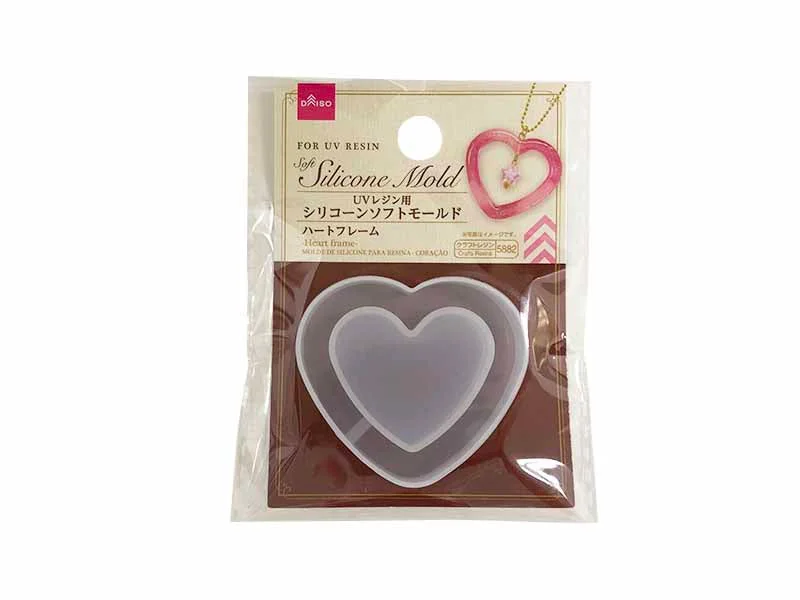 - Automatic temperature adjustment cat bedSoft Silicone Mold - FOR UV RESIN - Heart frame -