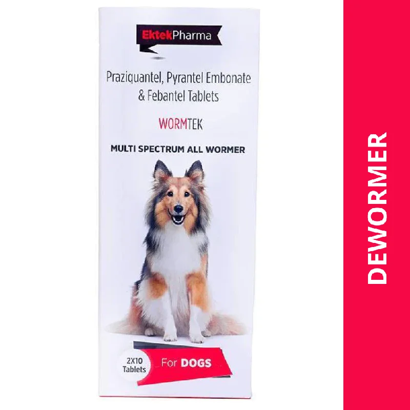 - Summer pet ice matEk Tek Wormtek Deworming Tablets for Dogs