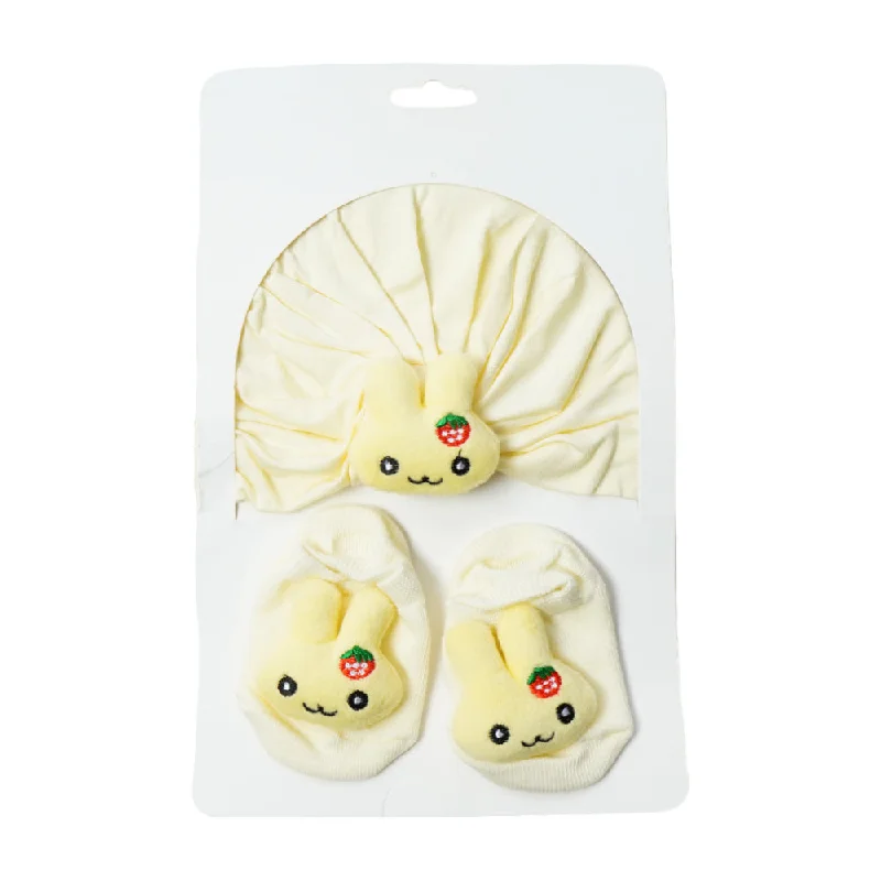 Pet ProductsBABY COTTON CAP WITH 1 PAIR BOOTIES SET MDW-23 CHI TX44