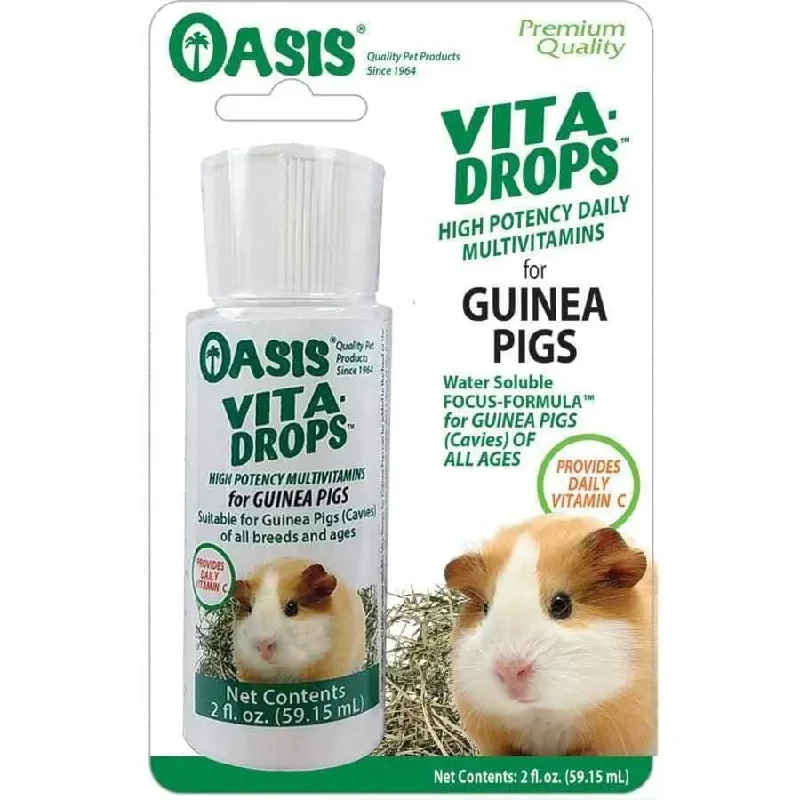 - Pet tear stain cleaning wipesOasis Vita-Drops High Potential Daily Multivitamin for Guinea Pigs 2 Fl. oz - Pet tear stain cleaning wipesOasis Vita-Drops High Potential Daily Multivitamin for Guinea Pigs 2 Fl. oz