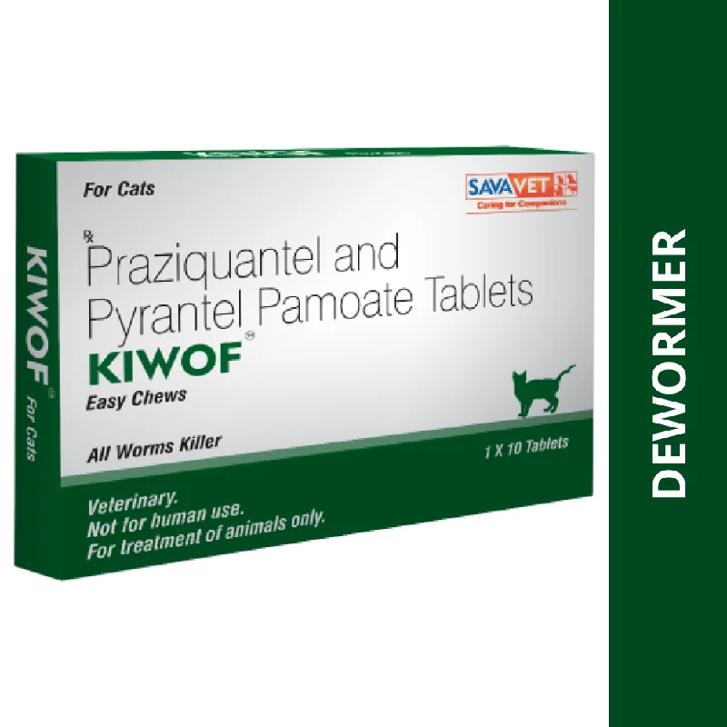 - Pet vitamin complex nutrition tabletsSavavet Kiwof Cat Deworming Tablet