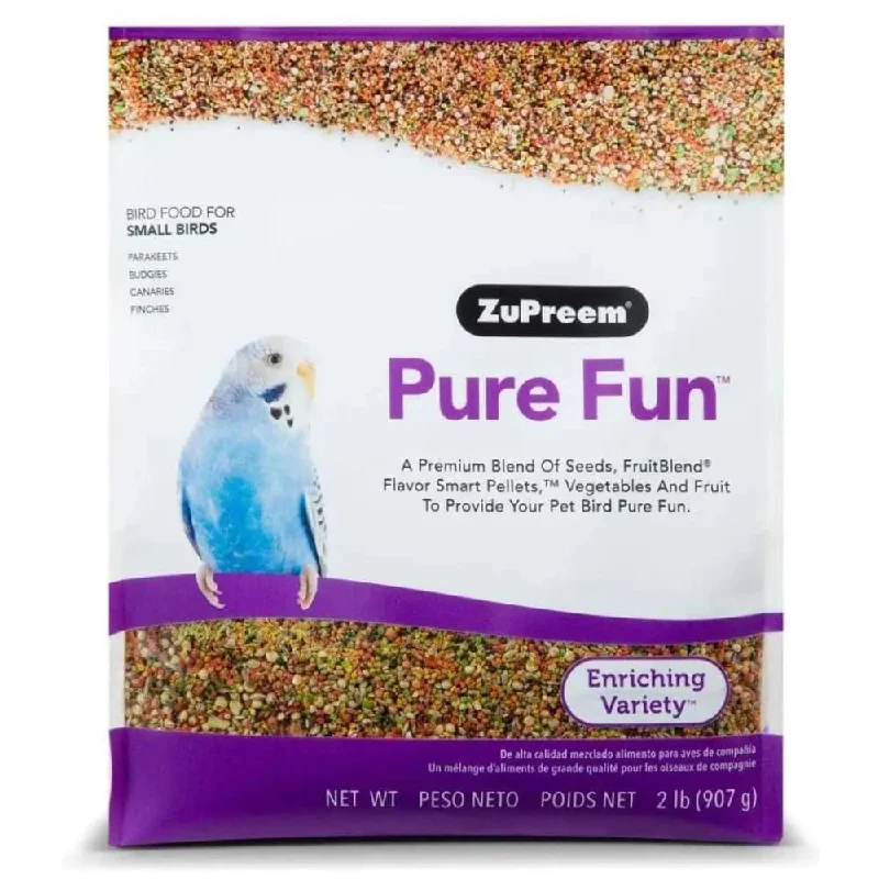 - Remote interactive pet feederZuPreem Pure Fun Bird Food for Small Birds 2 lb