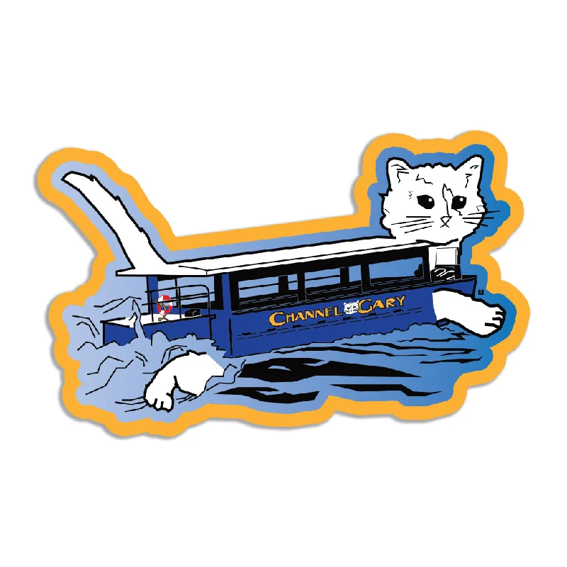 Channel Cat Die-Cut Sticker