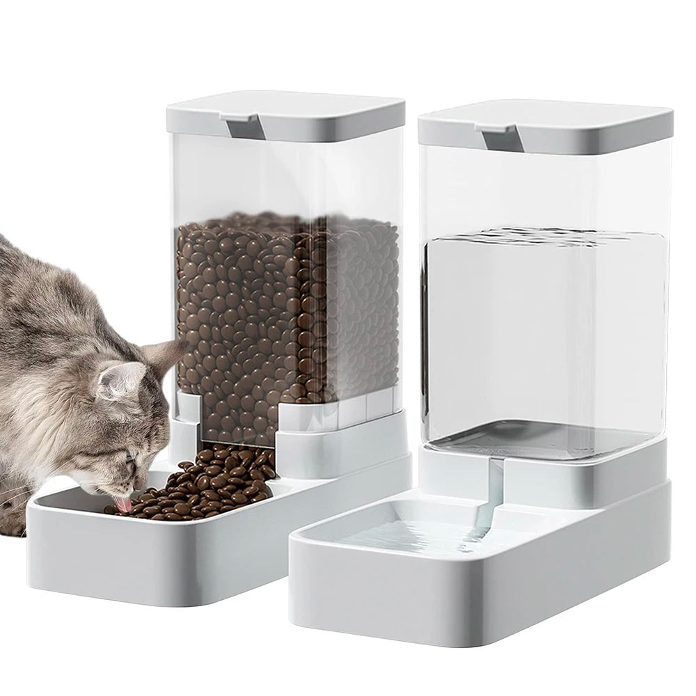 Dog Feeder  Water Dispenser Automatic Food Storage