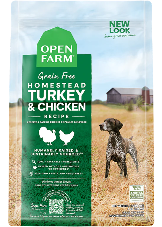 - Food for small dogsOpen Farm - Grain Free Homestead Turkey & Chicken - Dry Dog Food - Food for small dogsOpen Farm - Grain Free Homestead Turkey & Chicken - Dry Dog Food