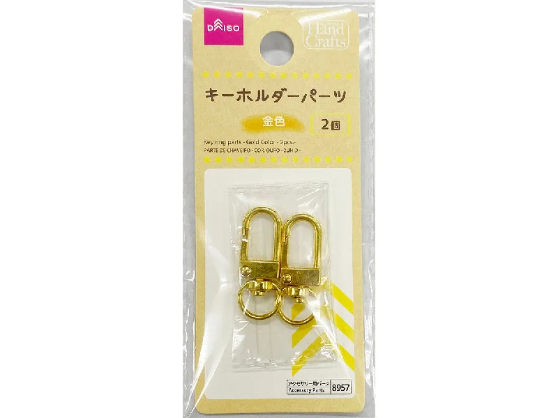 - Air box TSA certified check-inKey ring parts - Gold color - 2pcs.-