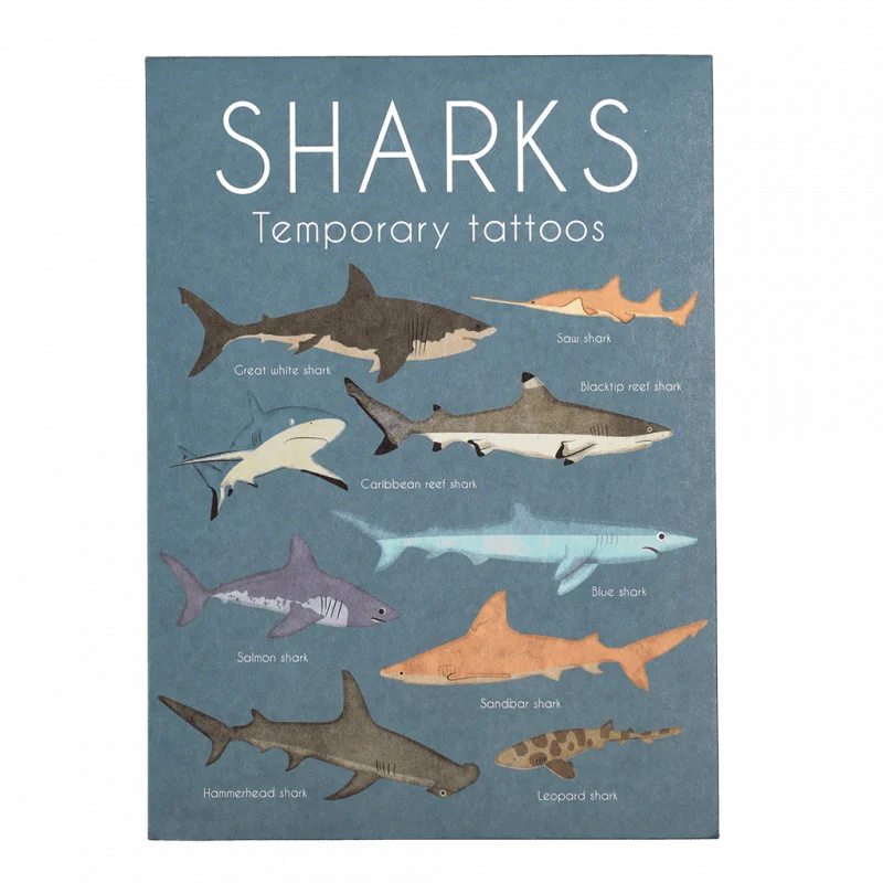 ---Shark Temporary Tattoos