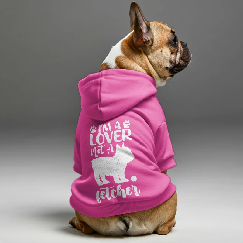 I’m a lover, not a fetcher - Personalized French Bulldog Hoodies with Funny Quotes – Stylish, Cozy, and Premium 100% Cotton I’m a lover, not a fetcher - Personalized French Bulldog Hoodies with Funny Quotes – Stylish, Cozy, and Premium 100% Cotton