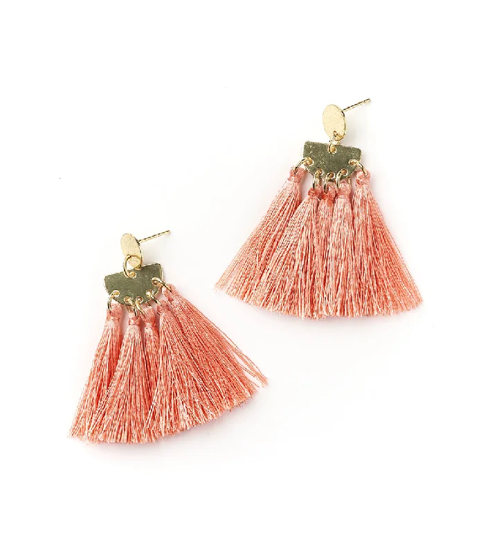 - Organic cotton dog bibsDanu Earrings - Lush Coral