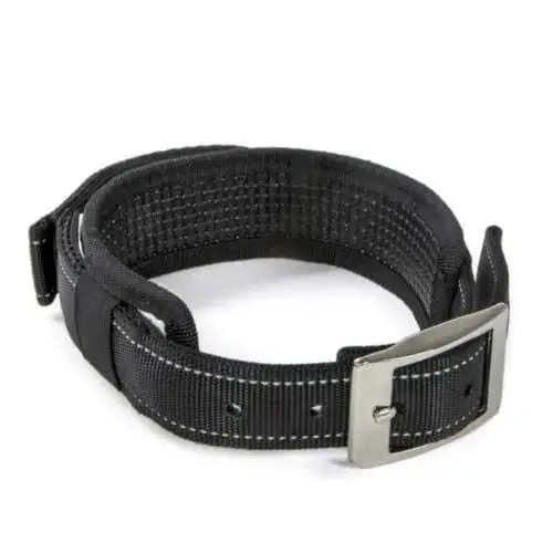 - Car dog seat beltSherpa's Pet Trading Company Dog Collar with Built in Leash Black