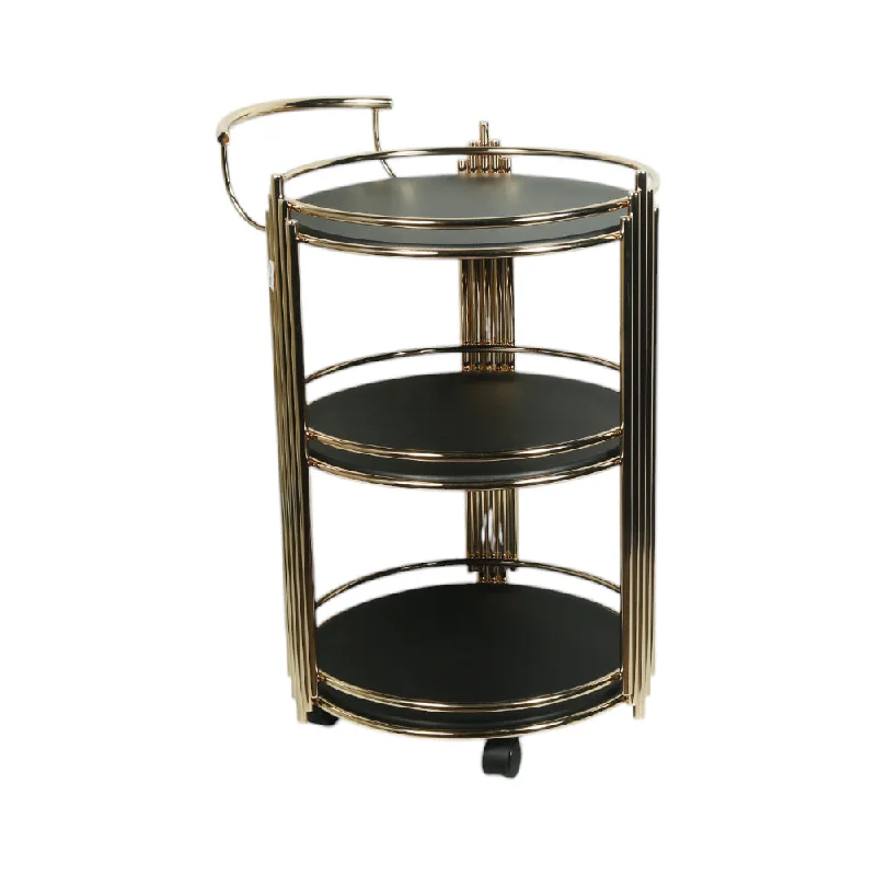 - ​​Christmas pet Christmas clothingTEA TROLLEY THREE SHELF DELUXE BLACK
